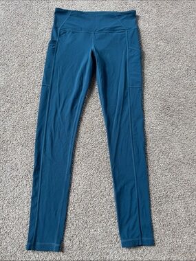 Prana Teal High-Waist Active Leggings